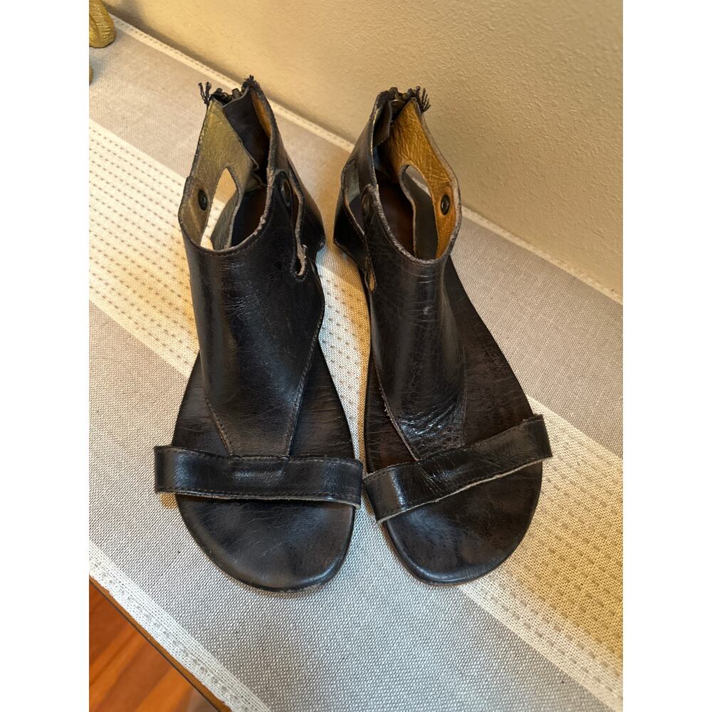 Bed Stu Soto Sandals Black Leather Size 8.5 - Picture 2 of 7